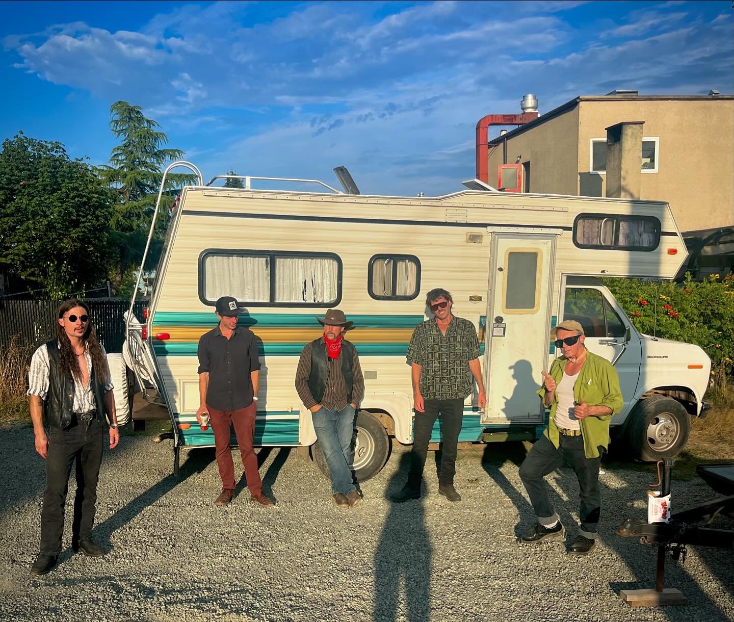 Played the last two shows with this lineup. Felt pretty lucky to have a couple Comox Valley legends join the gang for this run. Pictured from left to right - Chainsaw Amos, Jim Lambert, Simon Davies, Taze Kozak, Bob Grant.
