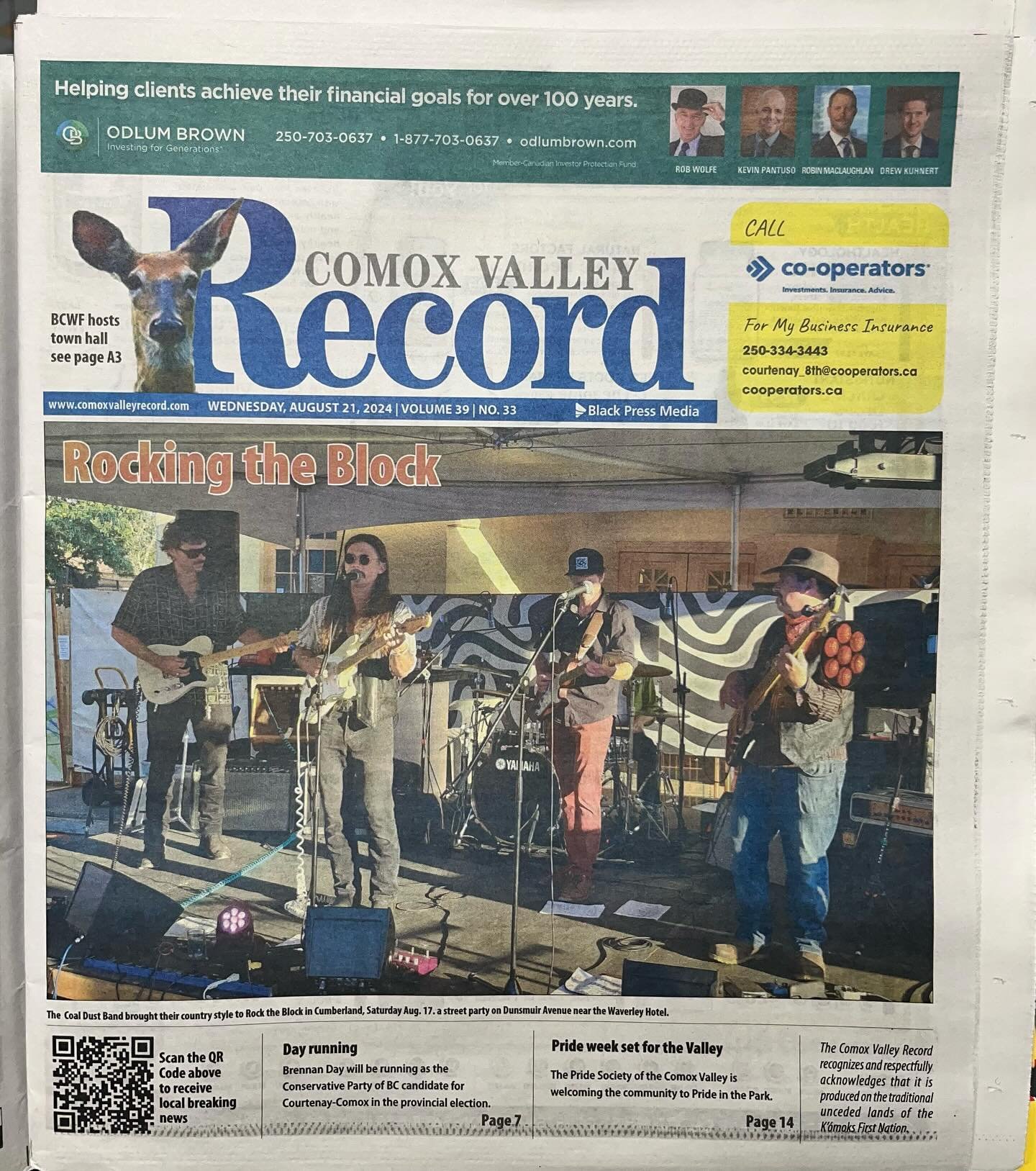 Breaking News&hellip; we rocked the block.

Thanks @cvillageworks for having us play your party. 

#outlawcountry #countrymusic #countryrock #cosmiccountry #honkytonk
