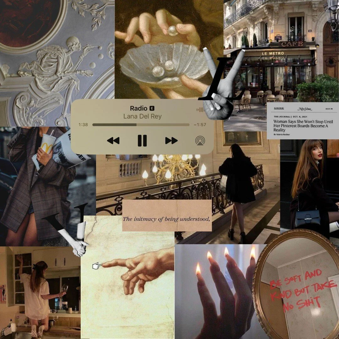 This is one thing that every small business needs: a brand board. Similar to a vision board, a brand board is a visual representation of how you want people to perceive your business. 

✨ Ask yourself, how do you want your customers to feel when they