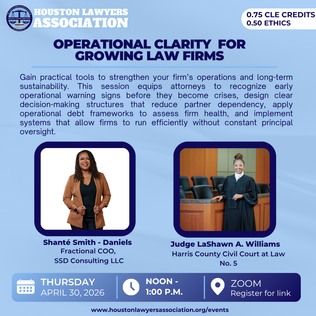 TRANSACTIONAL SECTION PRESENTS: OPERATIONAL CLARITY FOR GROWING LAW FIRMS