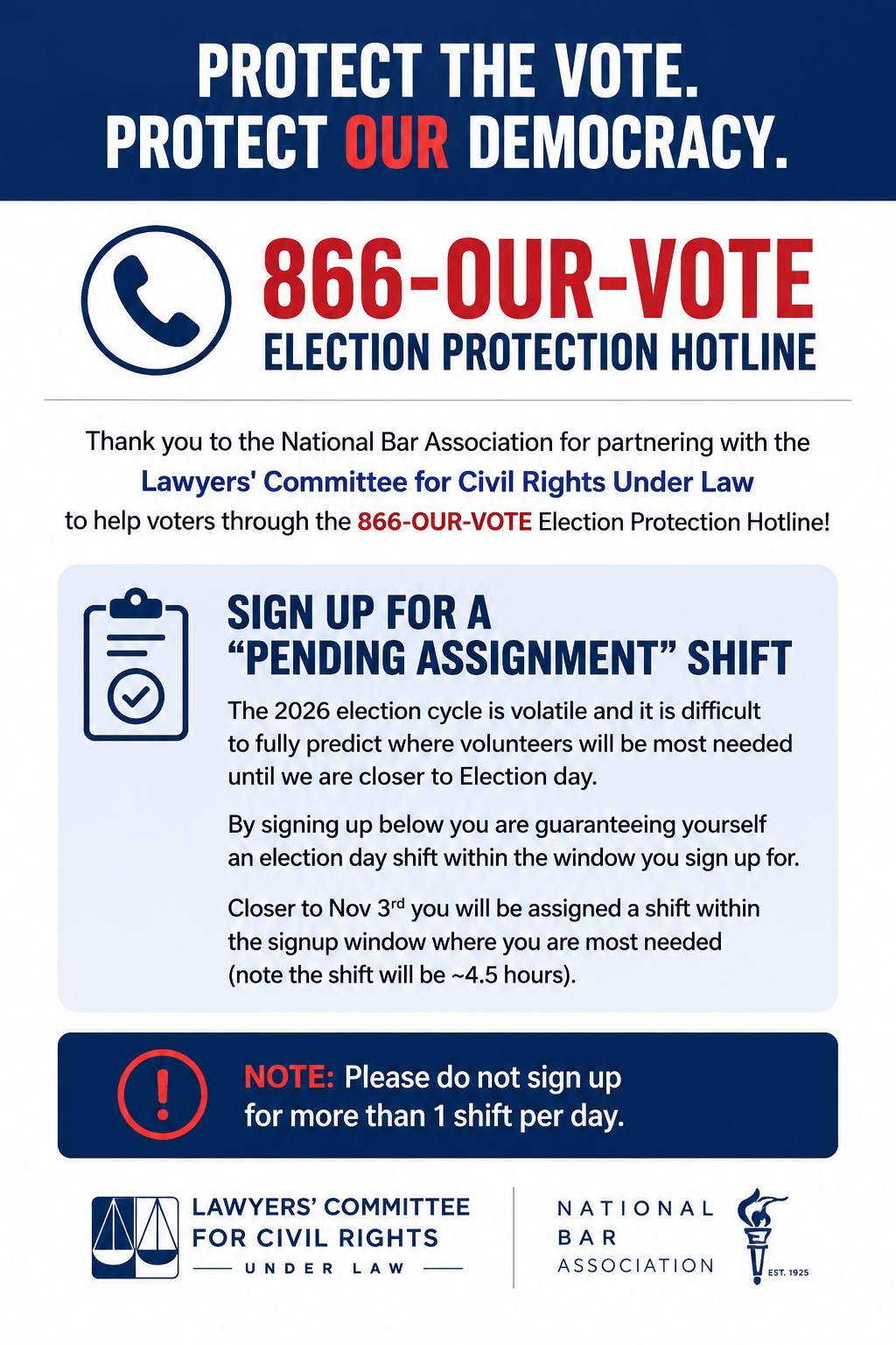2026 Election Protection Hotline Volunteer