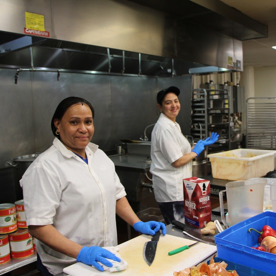 Hello from our commissary kitchen in Dorchester! Our team is always cooking up yummy dishes for you! And, they are all SNAP-eligible!

Don't feel like cooking or don't have time to? We've got you covered! Our prepared meals are cooked fresh and deliv