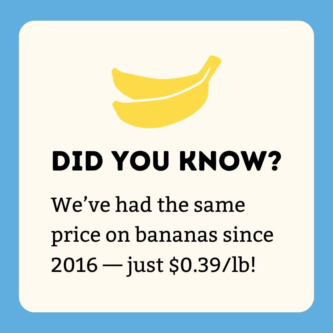 Daily Table relies on a Bunch of generous friends to keep our prices low on groceries, like bananas! 🍌

Join The Bunch, Daily Table's monthly giving community, and provide sustained support to help our neighbors afford nutritious and delicious food 