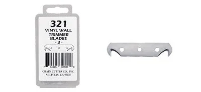Crain 321 Vinyl Wall Trimmer Blades (3)