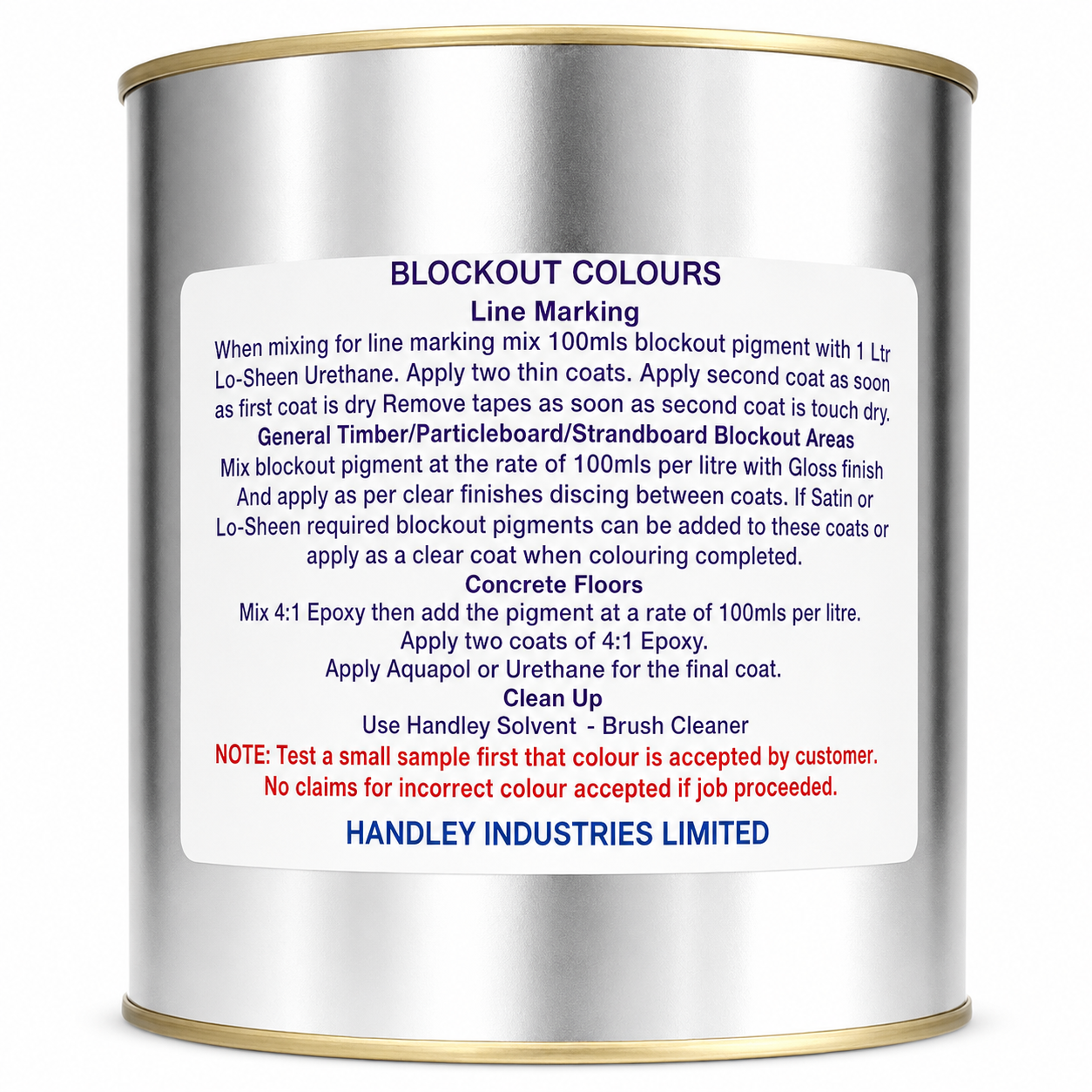 Urethane Colour Block Out