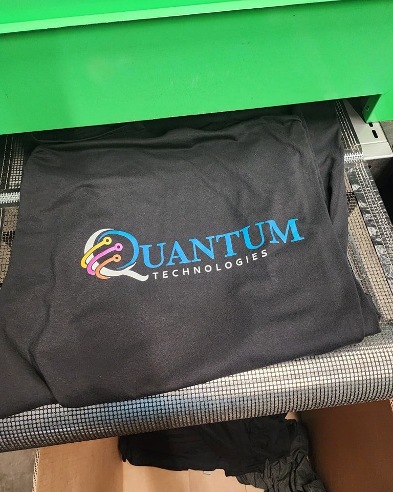 Hot on the press! Thank You!! Quantum Technologies 

#screenprinting #doorcounty #computerrepair