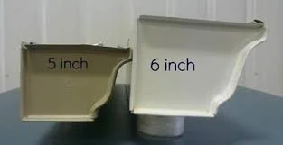 What’s the difference between a 5” & 6” gutter system? 