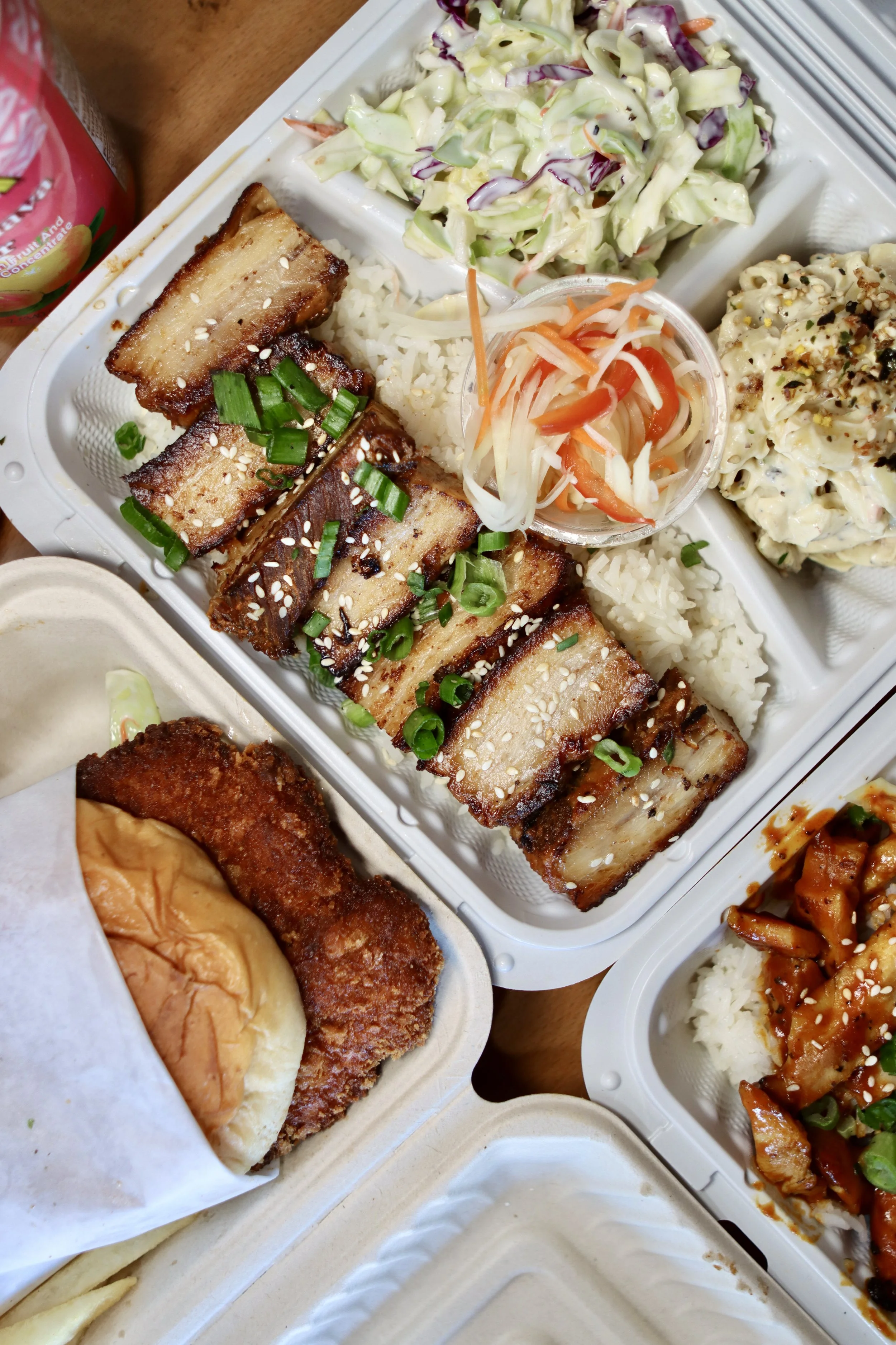 Image of single plate pork belly menu
