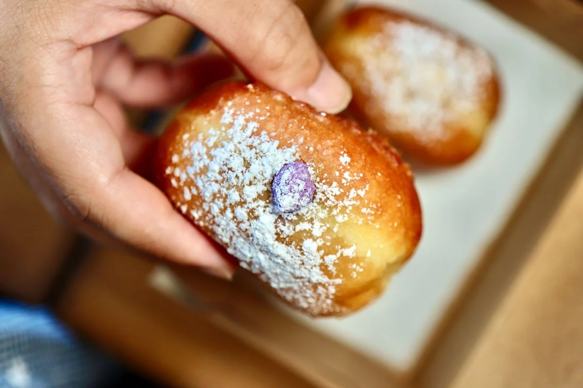Ube Filled Malasadas