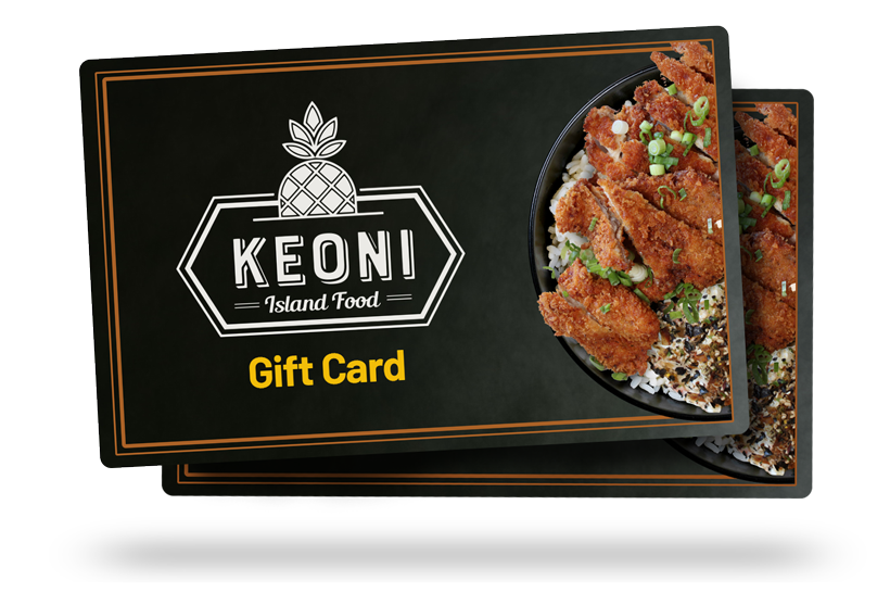 Image of digital Keoni Island Food Gift Cards