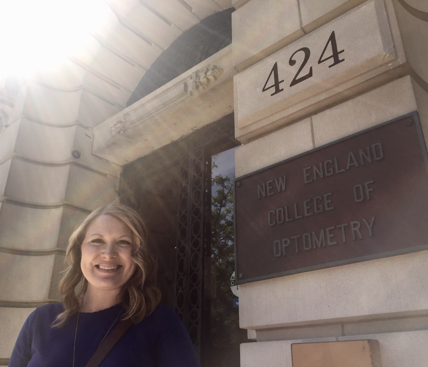 New England College of Optometry Boston where Dr. Lauren Mordue earned her OD degree