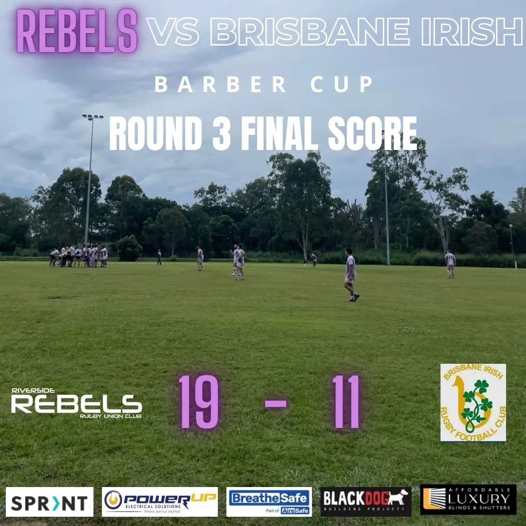 🏉⚫🟣 Rebels take out a hard fought game 19-11 vs Brisbane Irish ☘️