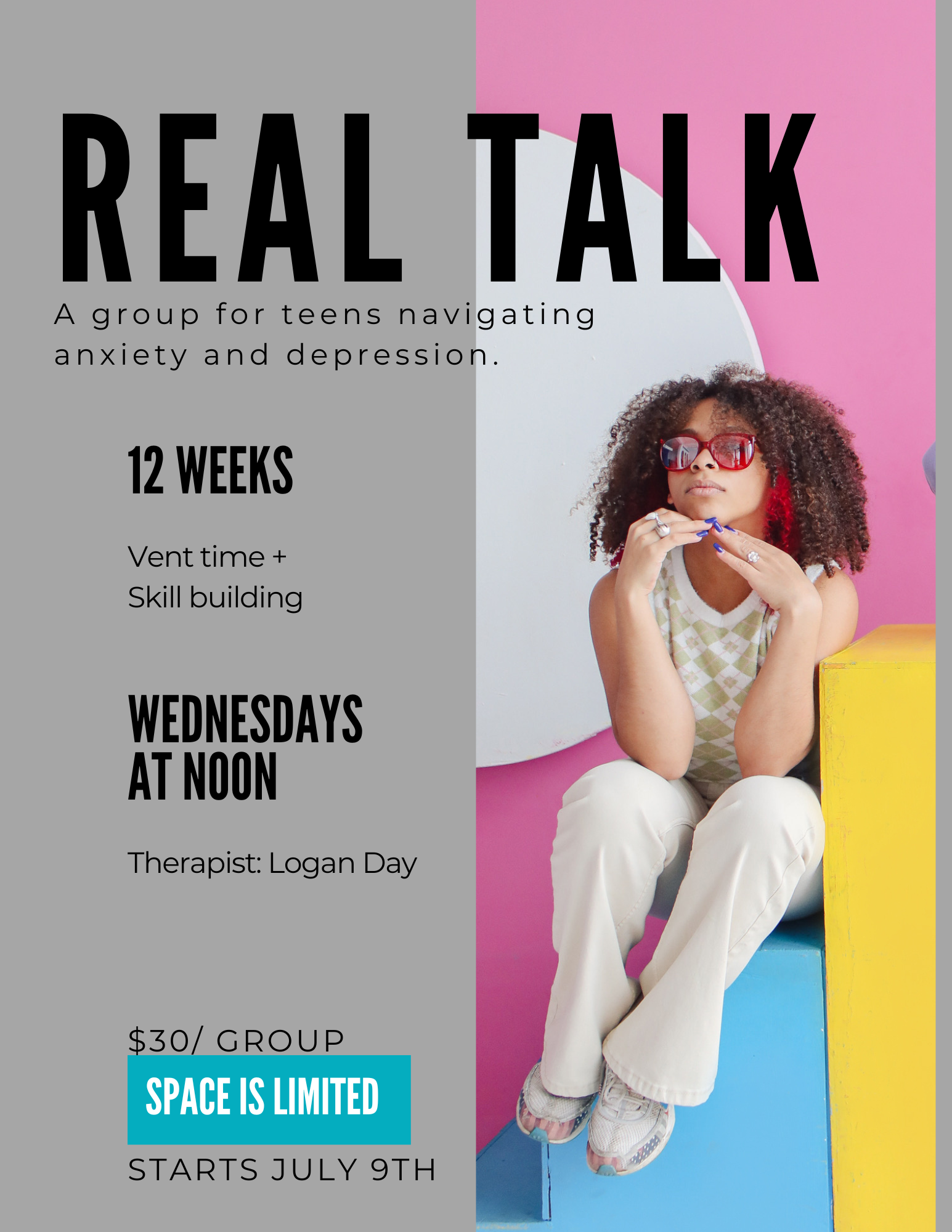 Virtual Teen Support Group: Real Talk