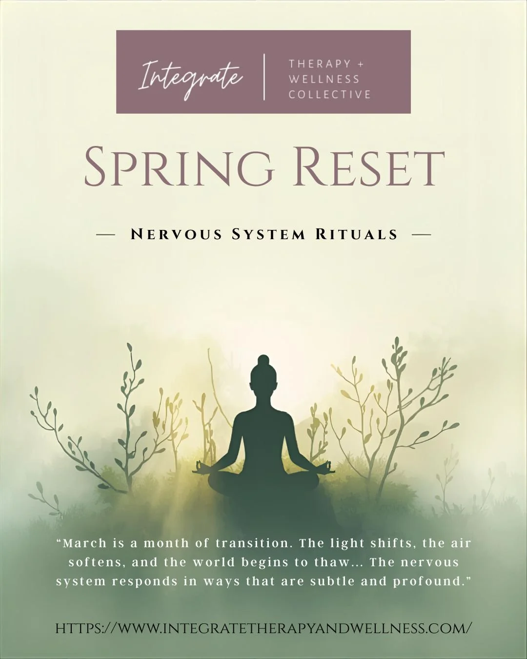 Spring Reset: Nervous System Rituals for a New Season