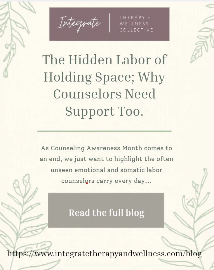 The Hidden Labor of Holding Space: Why Counselors Need Support Too