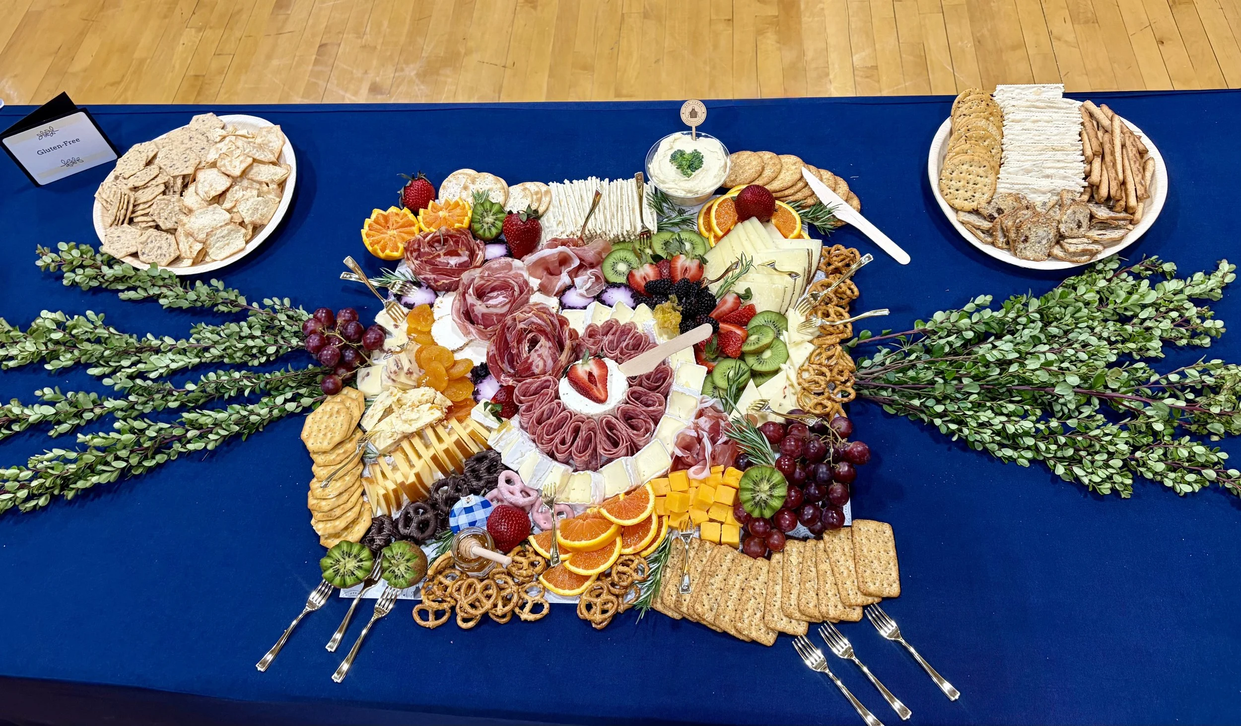 Flat Charcuterie Grazing Table for Corporate Events