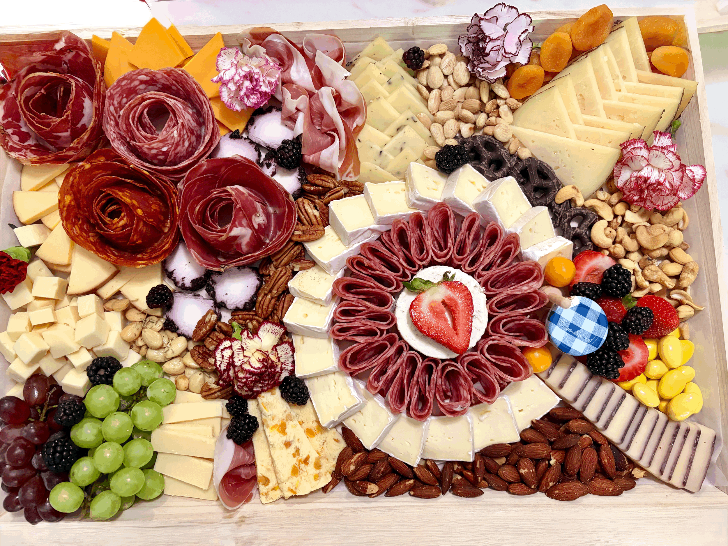 Large Charcuterie Wooden Board - Reusable