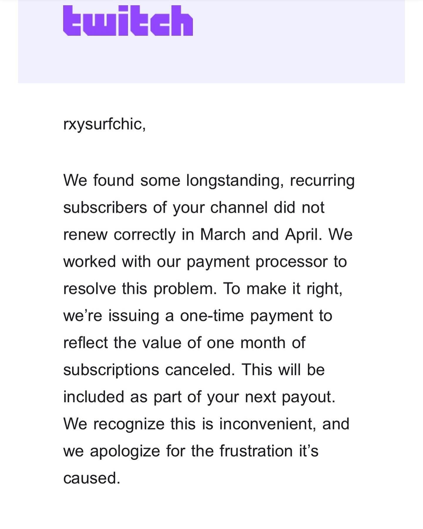 ‼️THIS IS SUPER IMPORTANT about your Twitch subs, whether it be on my channel or someone else you watch. 

Please make sure to check your subs on Twitch and if it&rsquo;s incorrect to reach out to support@twitch.tv before May 6th to keep your streak 