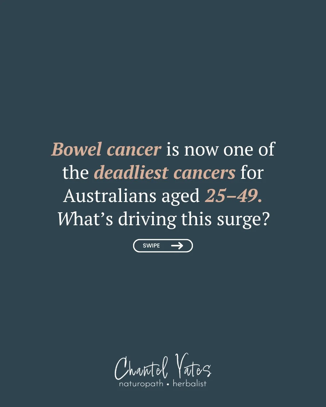 Once considered an &ldquo;older person&rsquo;s disease,&rdquo; bowel cancer is now increasingly striking younger Australians, and experts are sounding the alarm.⁠
⁠
Research shows that compared to people born in the 1960s, those born in the early 200