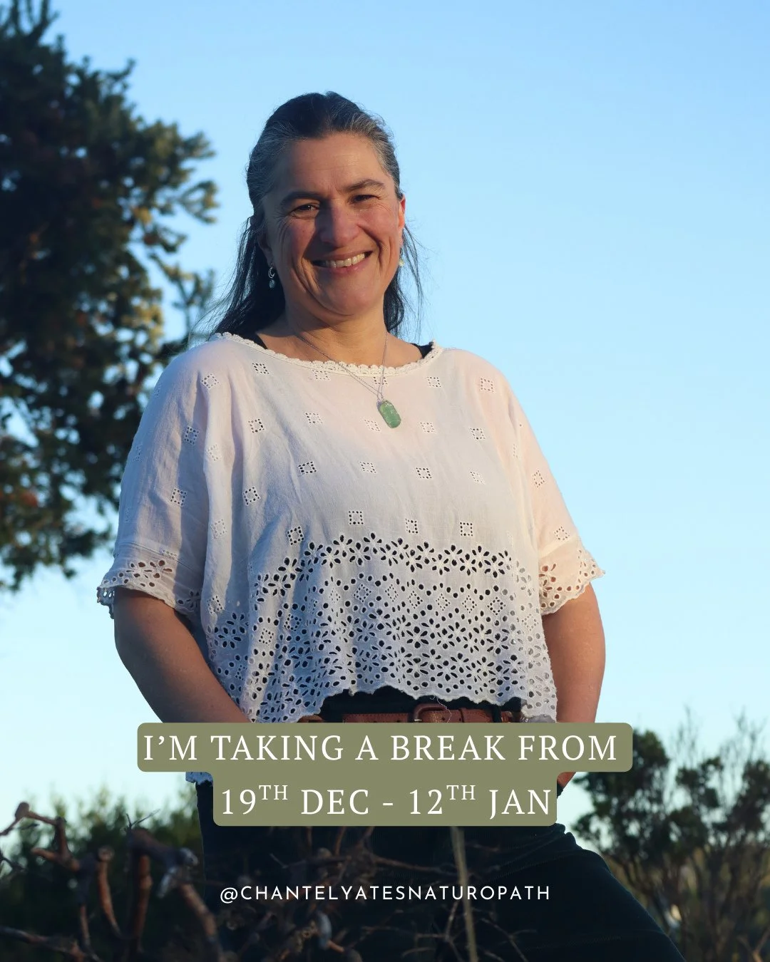 Taking a little of my own medicine 🌿⁠
⁠
I&rsquo;ll be taking a break from clinic from 19th December &ndash; 12th January while I head off on an 8-day hike to immerse in the beautiful wild nature Tassie has on offer, and spend some time properly rest