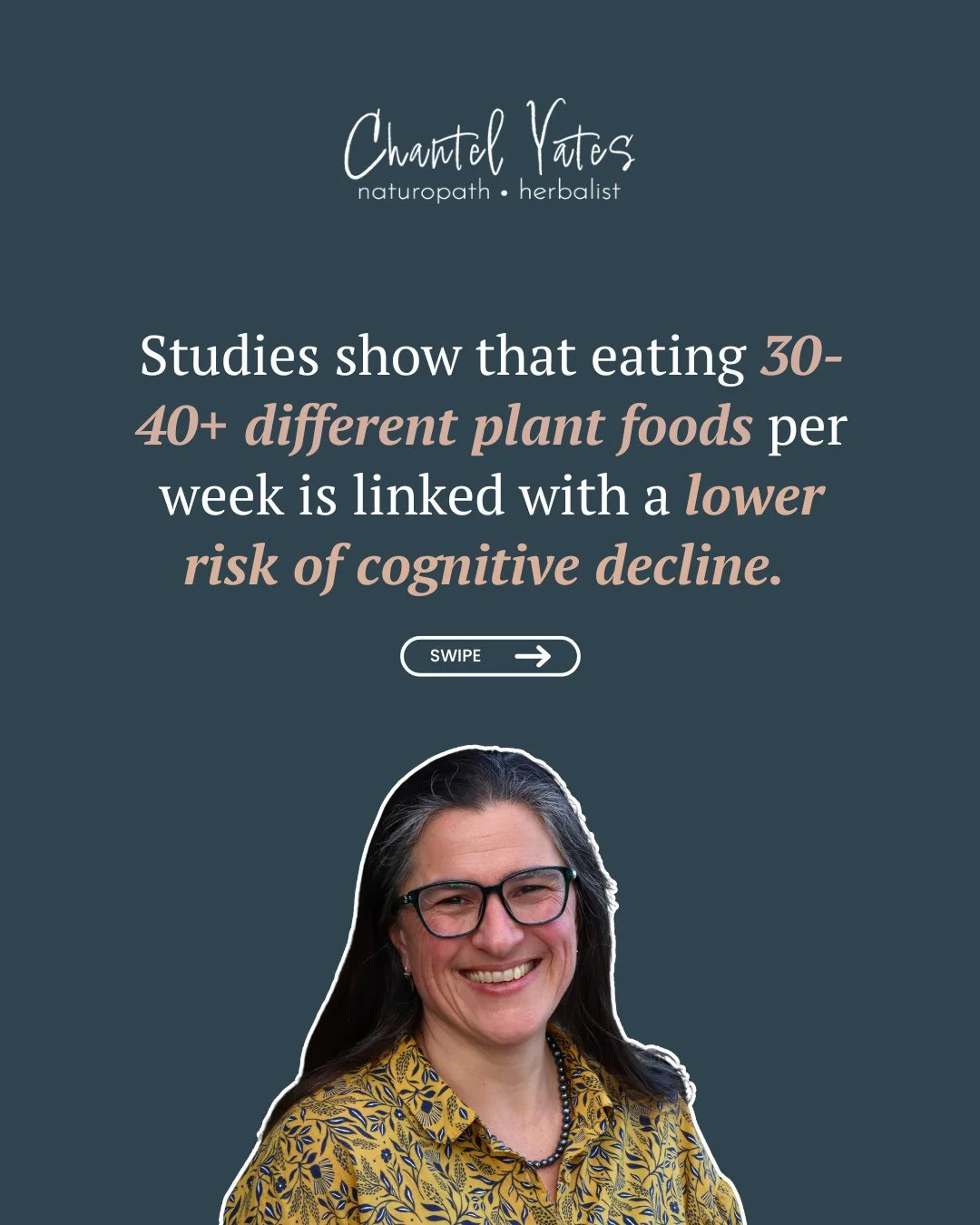 &ldquo;Is my diet really affecting my brain?&rdquo; 🧠⁠
Short answer: yes, especially as you age.⁠
⁠
When your gut is low in fibre and plant diversity, you lose many of the protective microbes and end up with more inflammatory ones. These microbes ca