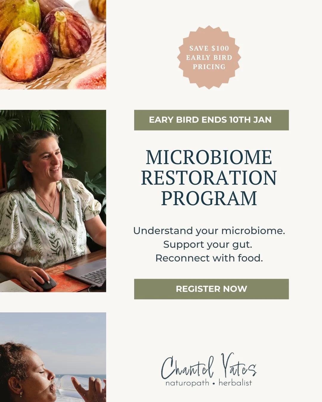 Feeling stuck in a cycle of bloating, food rules and &ldquo;my gut reacts to everything&rdquo;? 😳⁠
⁠
The 12-week Microbiome Restoration Program is for you if you&rsquo;re ready to step beyond restriction and into a supported, science-informed proces