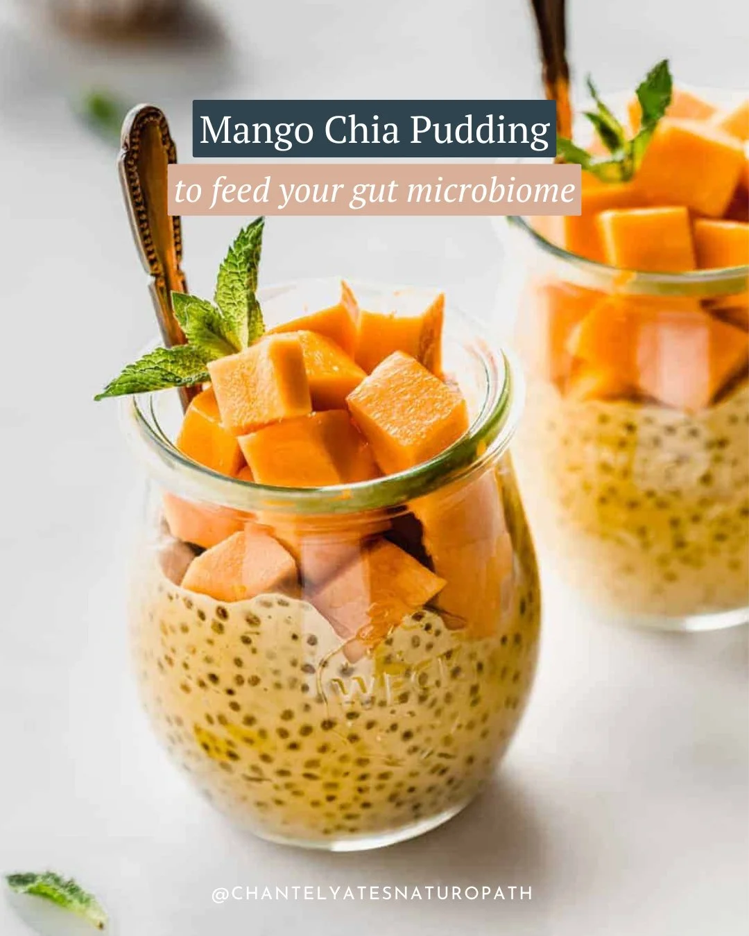 This mango chia pudding is one of my go-to recipes when I want something simple, nourishing, and genuinely supportive for the gut microbiome 🥭⁠
⁠
Chia seeds are rich in soluble fibre, which acts as a prebiotic to help feed beneficial gut bacteria an