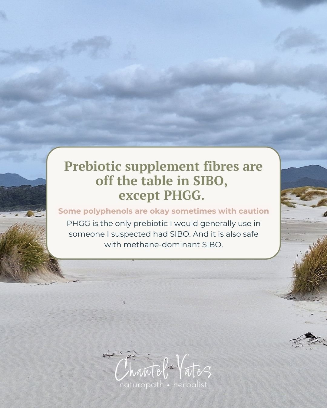 Not all prebiotics are safe in SIBO ⬇️

Most prebiotic supplement fibres can make SIBO symptoms worse if introduced at the wrong time.

More fermentation. 
More gas. 
More bloating. 
More confusion about what&rsquo;s actually working.

PHGG is the on