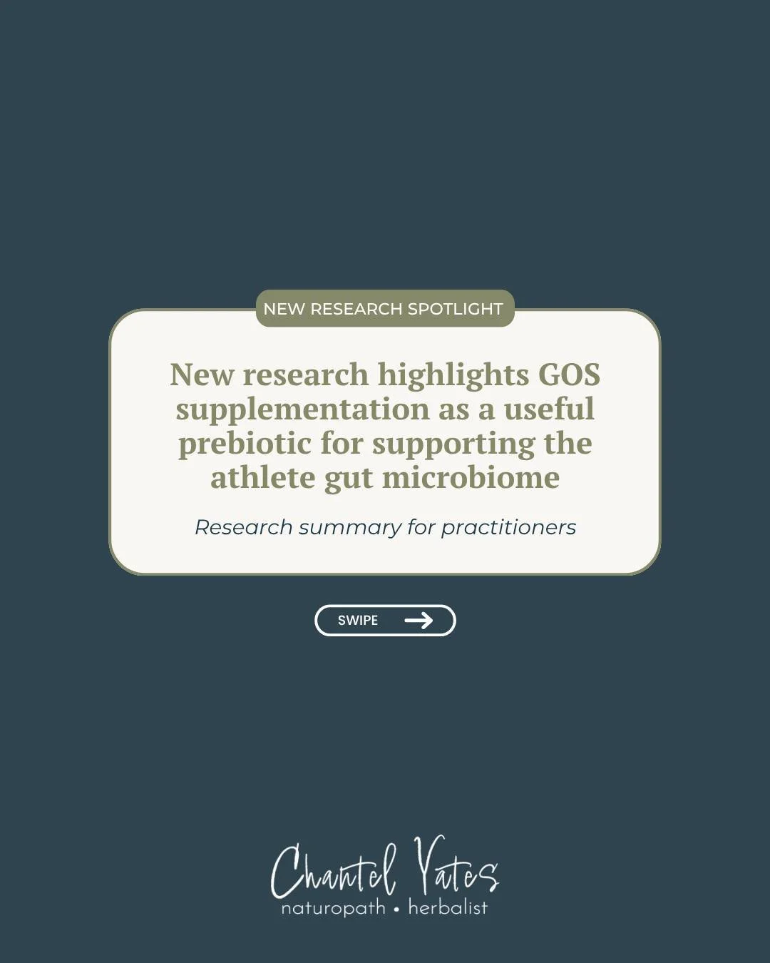 New research spotlight for practitioners working with athletes, exercise-associated GI symptoms, or microbiome support in higher-demand contexts.

This study looked at 42 days of galactooligosaccharide (GOS) supplementation in male team-sport athlete