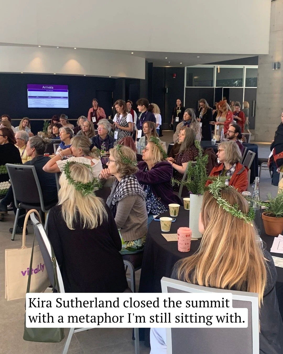 Kira Sutherland closed the summit with a metaphor I'm still sitting with.

Redwood trees don't grow from seed. They grow from the roots of the mother tree, rising in a circle around her.

If she falls, a perfect ring of redwoods remains. All of her, 