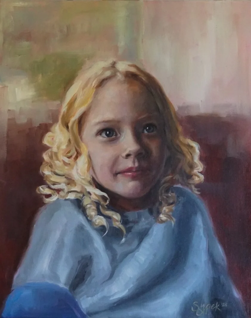 My latest (human)commission is pretty darn cute 🥰 
.
16x20&rdquo;
Oil on panel
.
Hit me up if you&rsquo;re interested in a commission. People, pups, cats, bats&hellip;.all are fair game!
💕
.
.
.
#commissionartist #portraitartist #fineartamerica #po