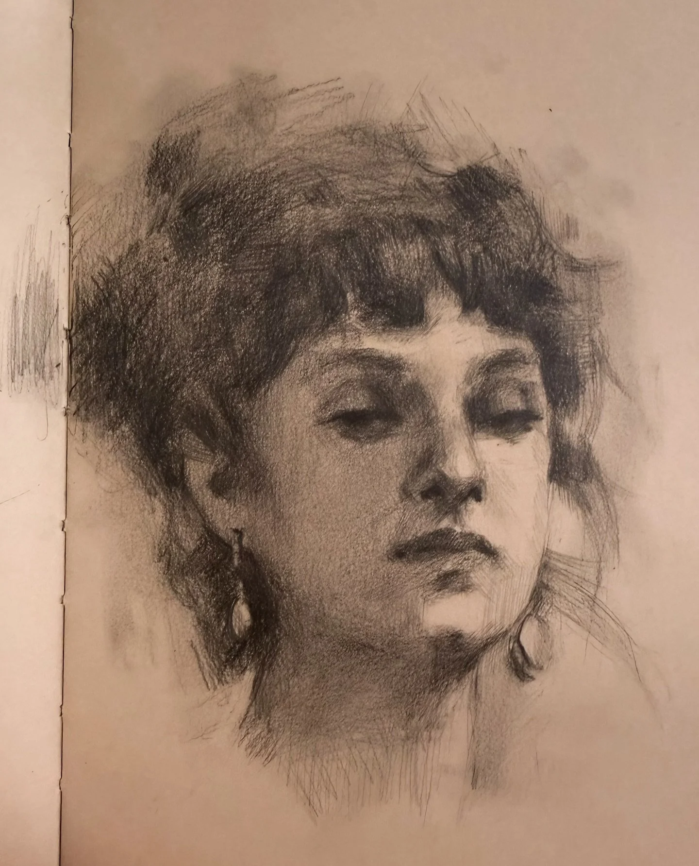 A little sketchbook study from my favorite Christmas present: Richard Schmid&rsquo;s &ldquo;Alla Prima II&rdquo;&hellip;this book is a goldmine of wonderful information ✨
.
.
.
#allaprima #allaprima2 #richardschmid #sketchbookartwork