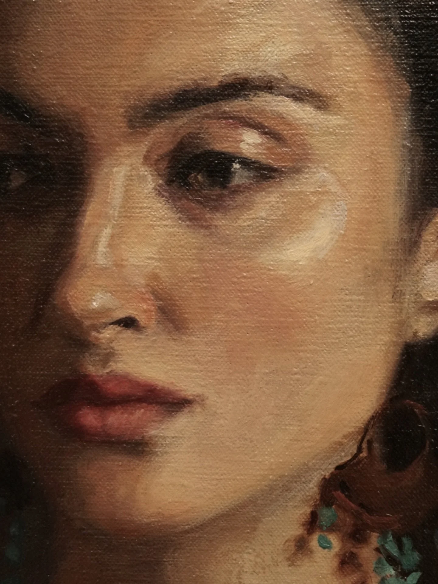 Missing this linen texture I had the privilege of painting on in Florence 🥹