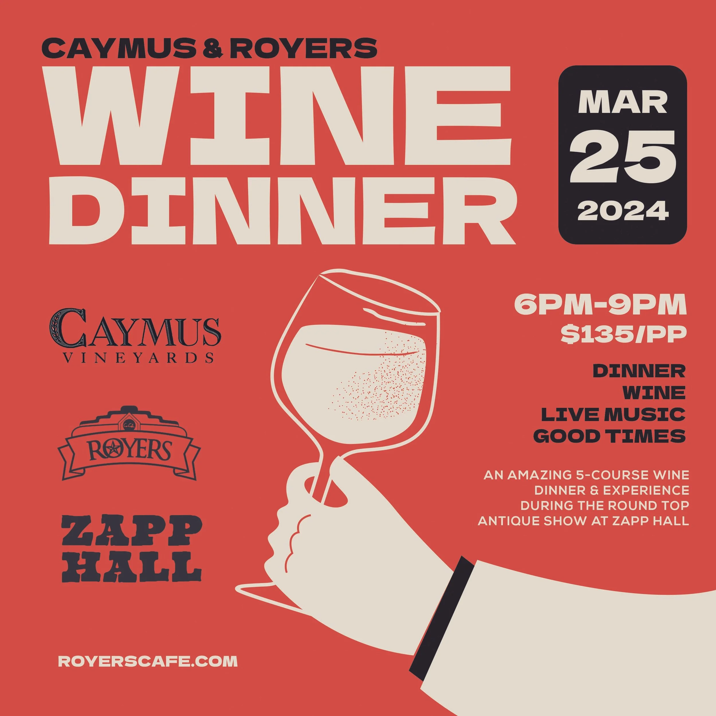 Wine Dinners — Royers Round Top Cafe