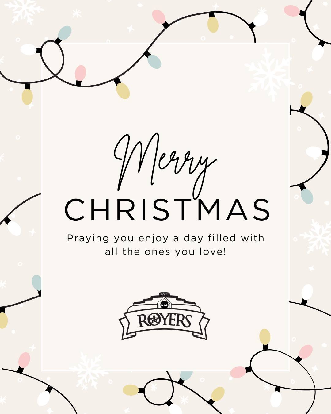 🎄❤ Merry Christmas!  We are so thankful for each and everyone of you!

We're closed today, but we will be back open tomorrow from 3pm-9pm, so come enjoy good times at the Cafe.🍴We'd love to celebrate with you!
.
.
.
#bigtastetinytown #roundtoptx #r