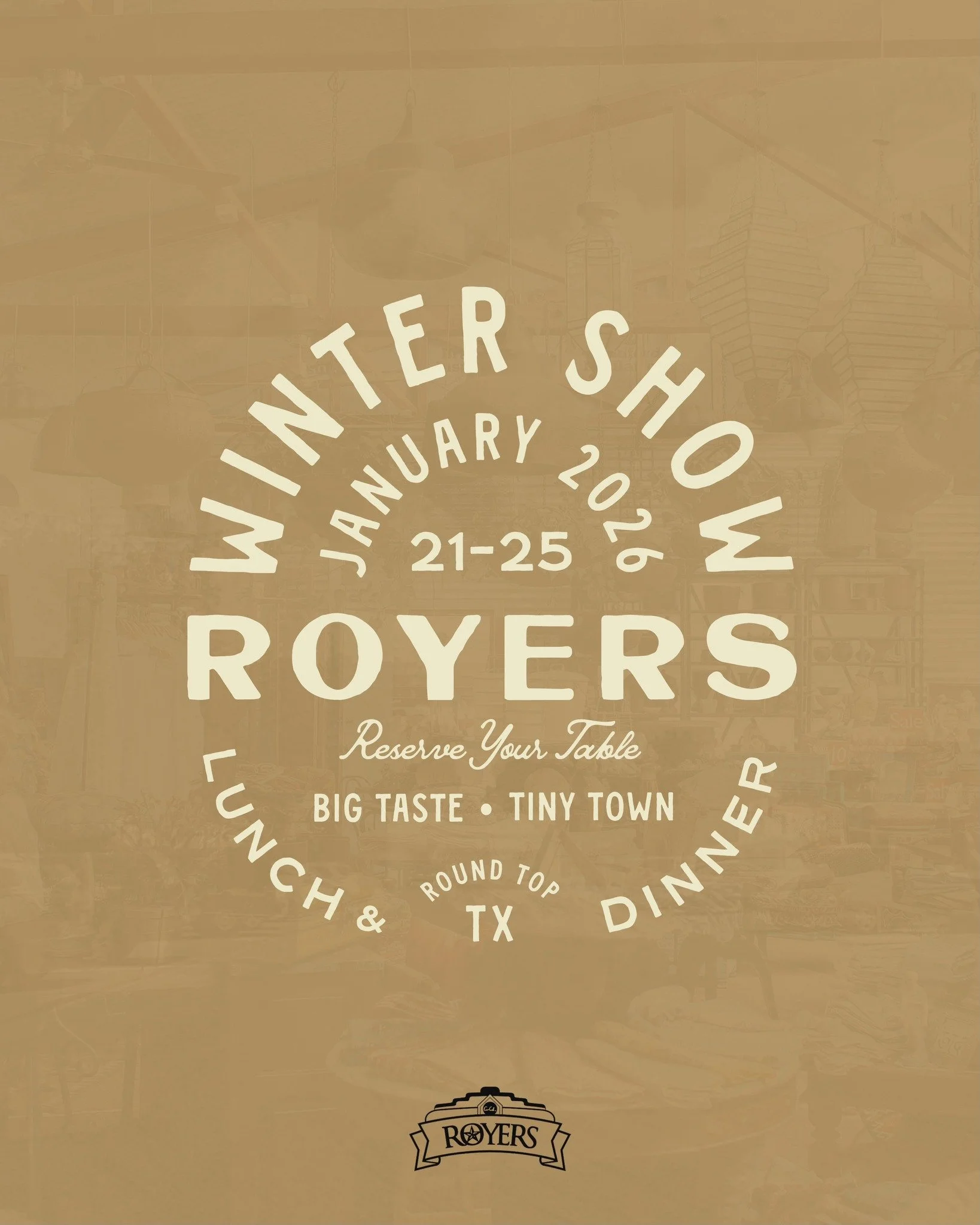 ⏰ Reservations are NOW OPEN ⏰

Dinner reservations for the Winter Antique Show are officially open. Call the Caf&eacute; to book your table today.

🥗 Lunch
First come, first served.

🍽️ Dinner seating times
5pm &bull; 6:30pm &bull; 9pm

📞 Call the