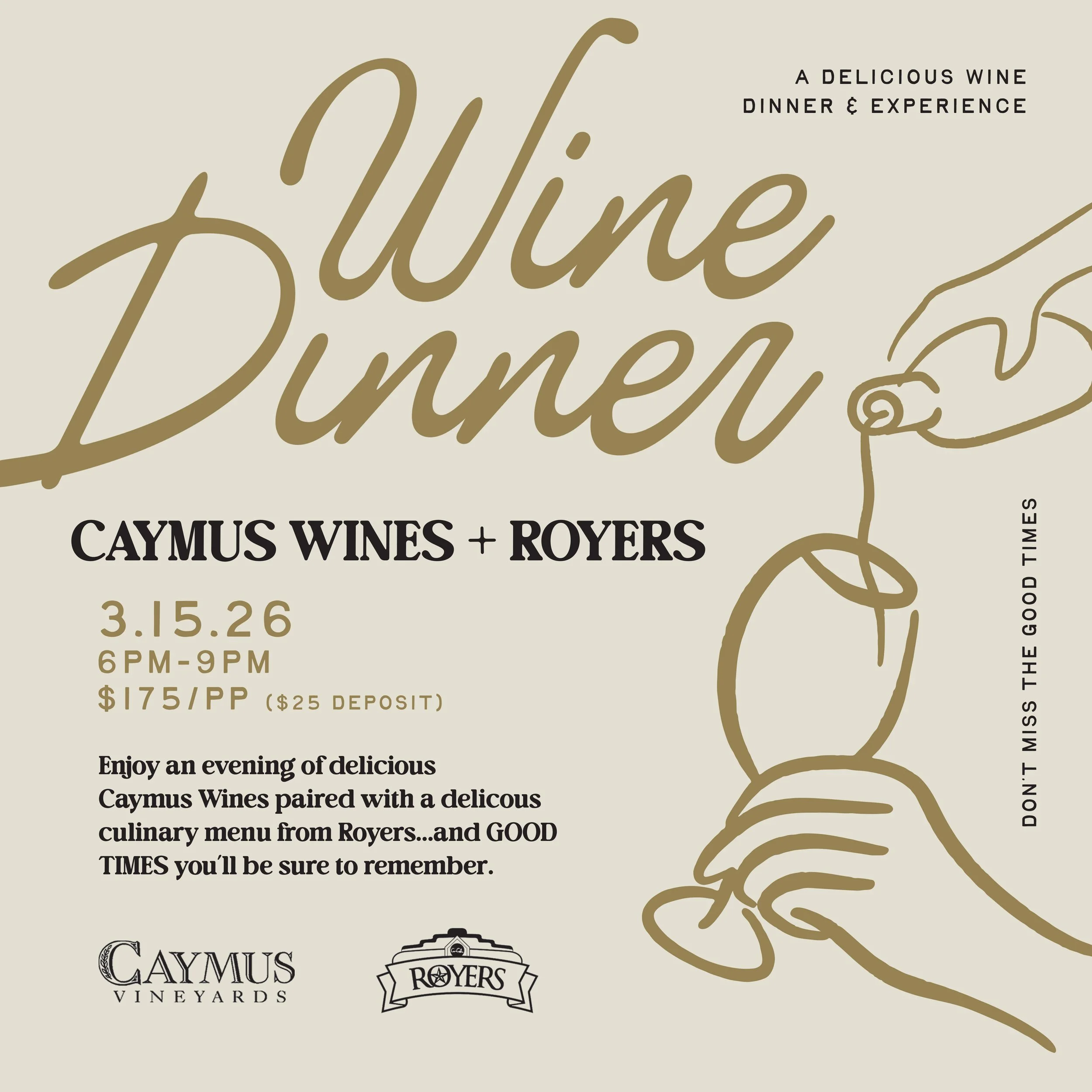 Caymus Wine Dinner #1