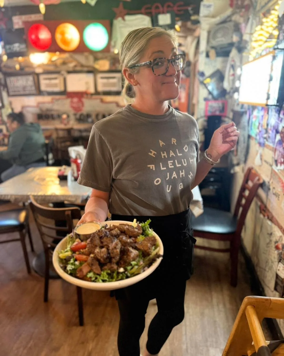 Serving up all the good eats today! 🍽️ Come see us for lunch from 11am&ndash;3pm or for dinner  from 5pm&ndash;9pm. We&rsquo;ve got something waiting for you 😋
.
.
.
#bigtastetinytown #royersroundtopcafe #roundtoptx