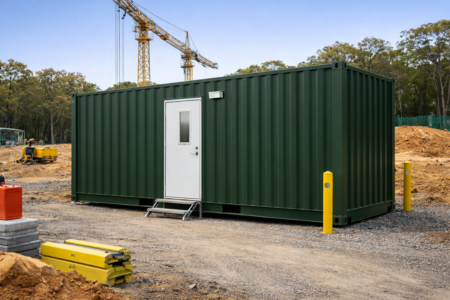Smart Shipping Container Modification: Office + Secure Storage