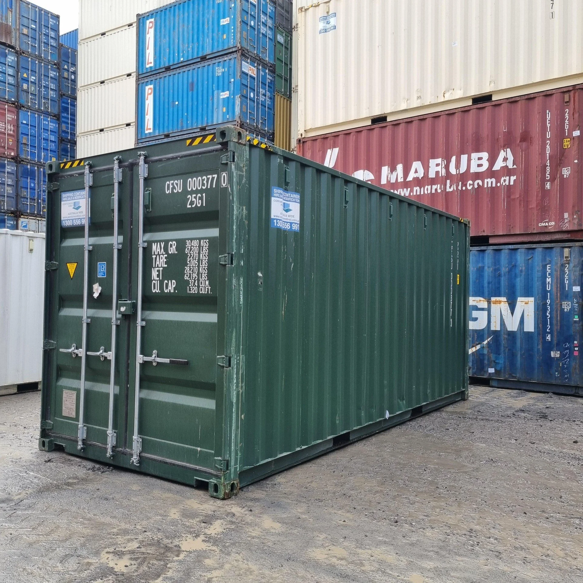 20ft GP Standard Used Container (Cargo worthy) with Whirly Bird and ...