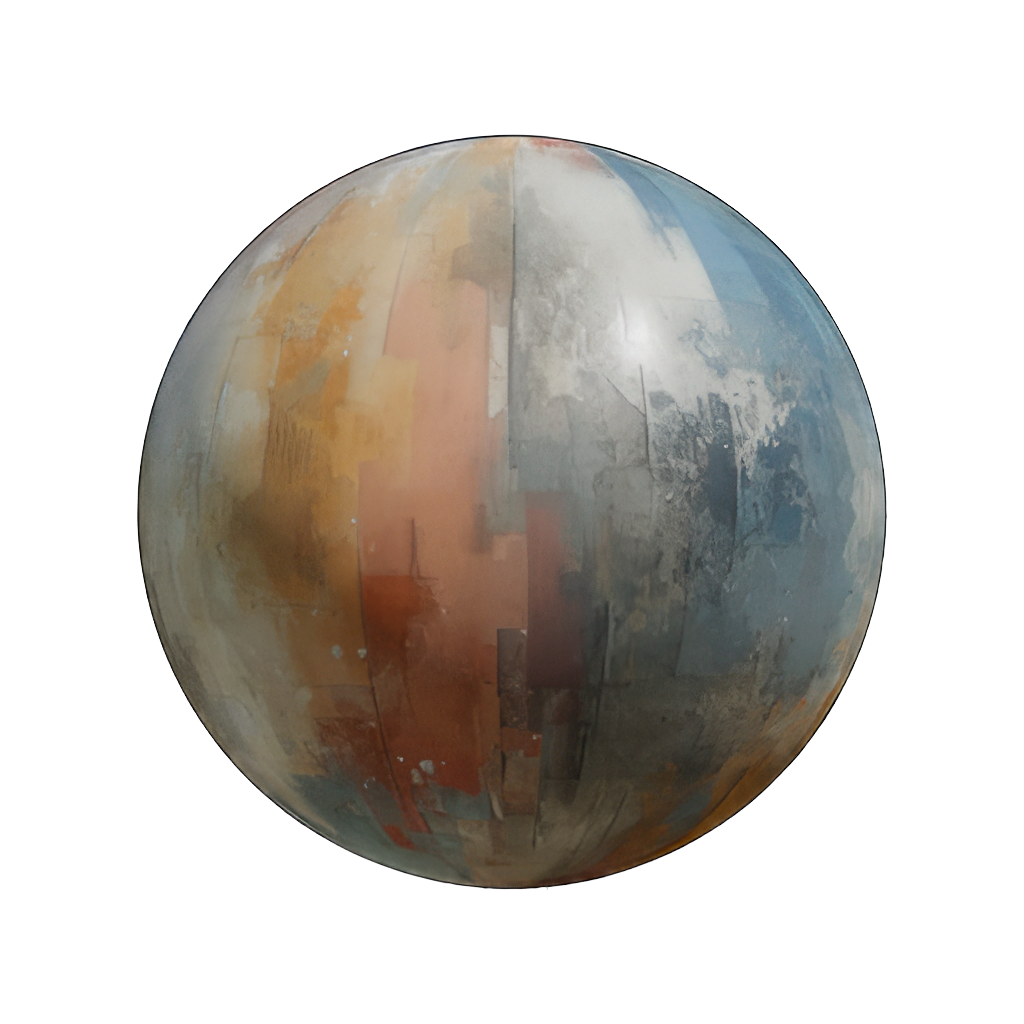 Abstract Knife Painting