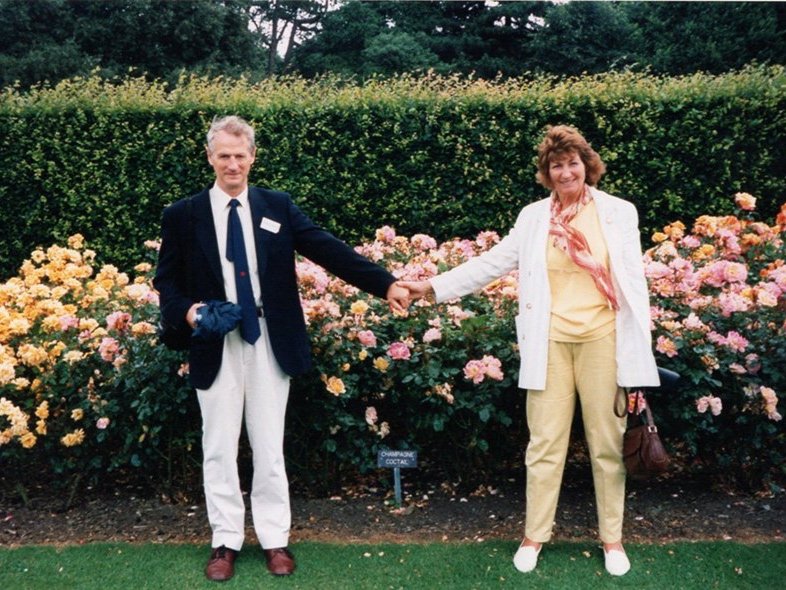 Chris Warner and wife, Warners Roses