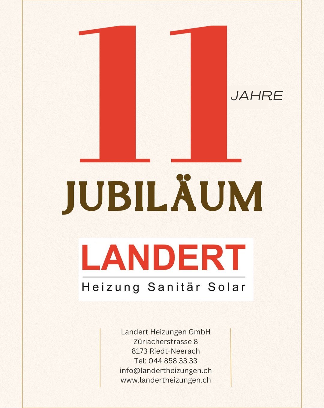 Am 1. April feierten wir unser 11-j&auml;hriges Jubil&auml;um! Das war kein Aprilscherz.😄

Wir m&ouml;chten uns herzlich f&uuml;r all die tollen Projekte und Arbeiten in den vergangenen Jahren bedanken. Wir wissen Ihre anhaltende Unterst&uuml;tzung 