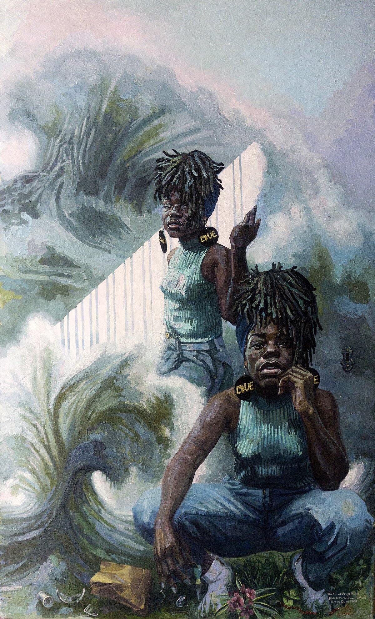 02 Teresa Dunn_The Ballad of Azya Moore_2021_oil on linen_66x40 inches.jpg