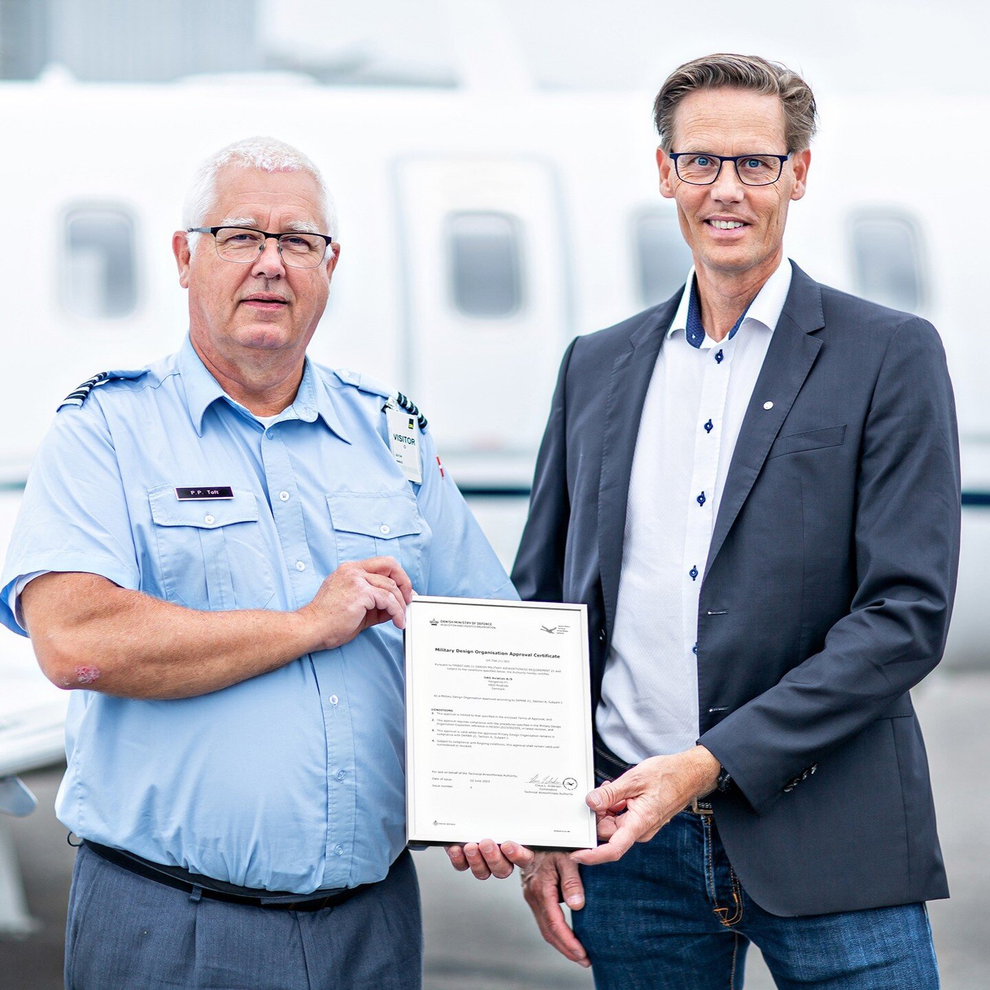 DAO Aviation A/S receives Military Design Organisation Approval from The Danish Ministry of Defence

DAO Aviation A/S, Part 21J Design Organisation, located in Copenhagen Airport - Roskilde, has upon evaluation and auditing of the Danish Defense Tech