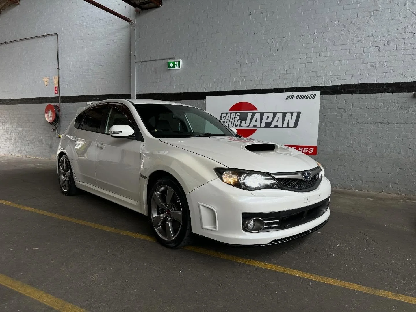Up for sale is our 2009 GRB STI Hatch

96,XXX Kms Verified
Factory Pearl White (37J)
Optioned Spec R Recaro&rsquo;s
6-Speed Manual
Brembo Brakes
HKS Coil-overs
Grade 3.5 / No Accident History
NSW Registration Until 27/03/2027

We are located only 15 