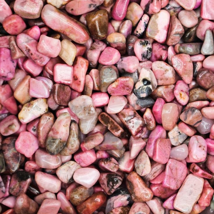 Rhodonite Tumbled Crystal Chips, Choose Amount.jpg