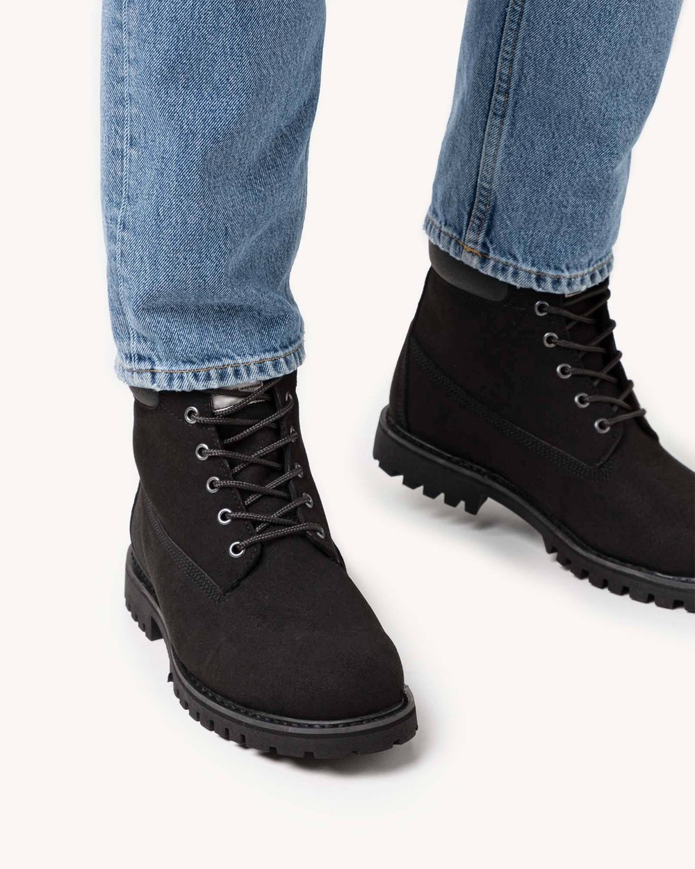 Herren Boots Stiefel Schwarz Wasserdicht Vegan Atmungsaktiv Größe 43 —  ECIZO - Nachhaltige Mode für Damen, Herren und Kinder