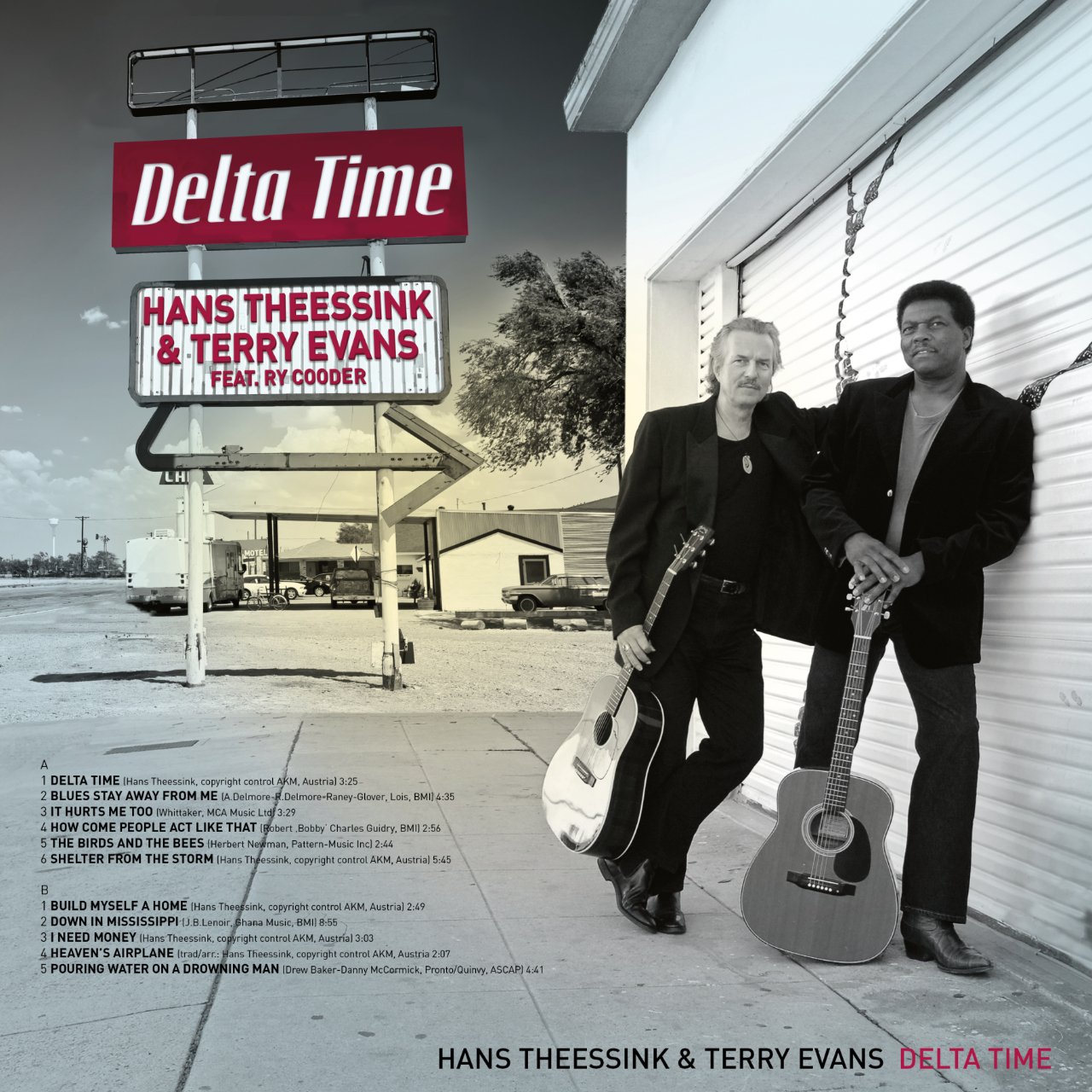 Hans Theessink Terry Evans Delta Time Cover Backside