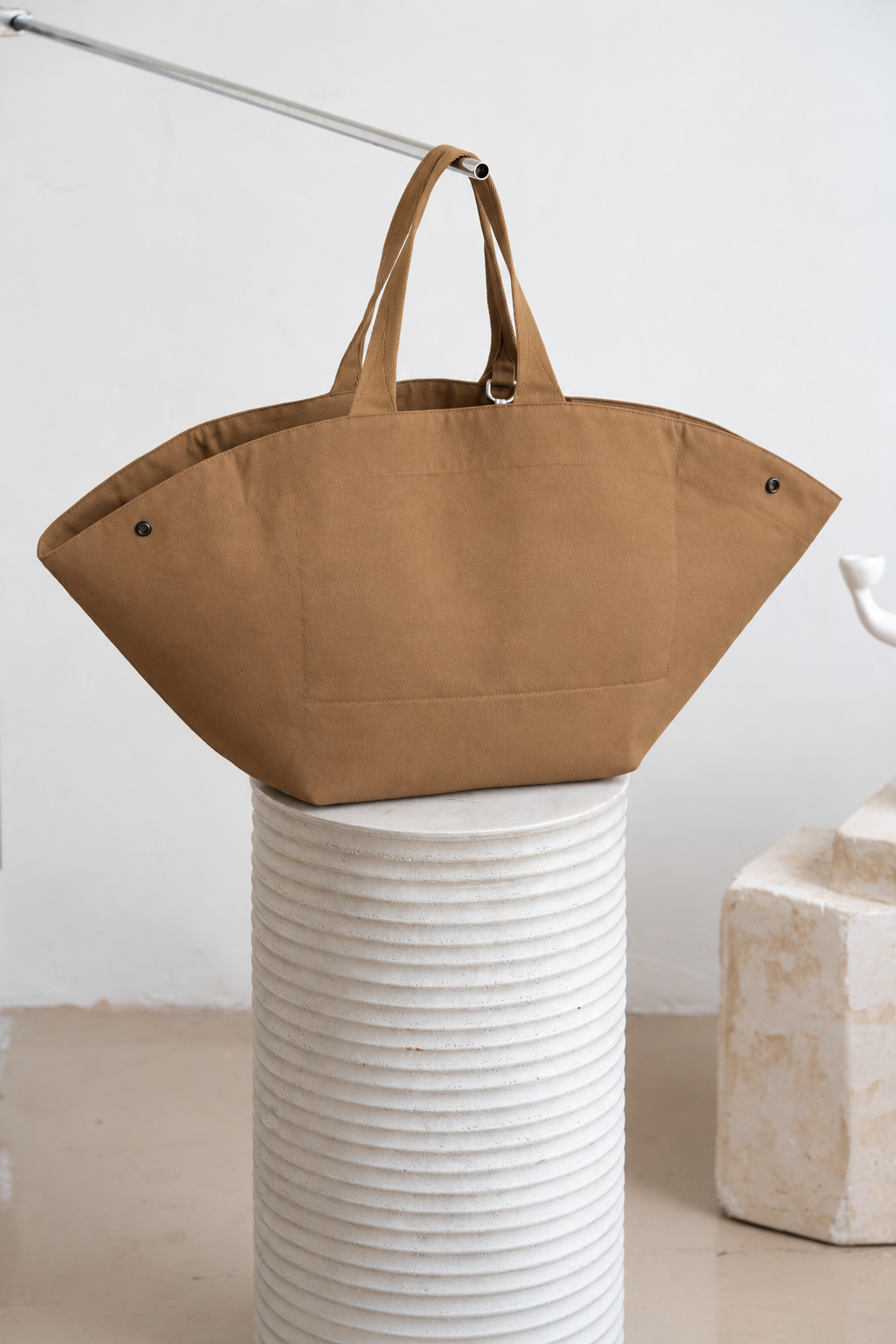 Minimalist Camel Canvas Tote Display.png